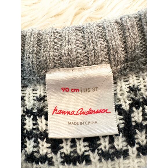 Hanna Andersson Fair Isle Sweater Christmas Holiday size 90 3T - Picture 4 of 7